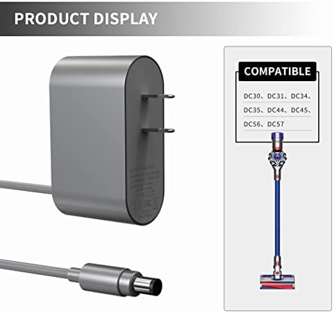 Carregador Yuyinghome para Dyson DC30 DC31 DC34 DC35 DC44 DC45 DC56 DC57 ORD Ord Handhelds Free Handhelds Spring Cabo