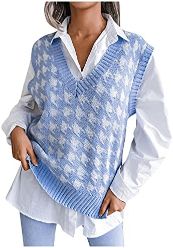 Sweater colete mulheres casuais cento fofo de pescoço de pescoço y2k tops tees gráficos camisas