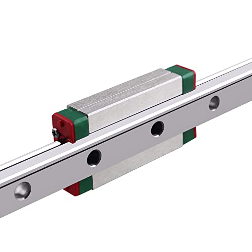 GUWANJI MGN9 RAIL LINHO LINHO 200MM, Rails lineares de deslizamento 1pc + 1pc mgn9h rolamento linear bloco de carro