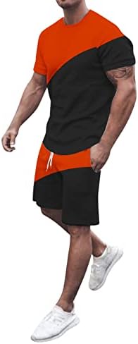 Masculino de verão e tendência de lazer 3D shorts de manga curta impressos de manga curta Duas roupas de smoking masculinas