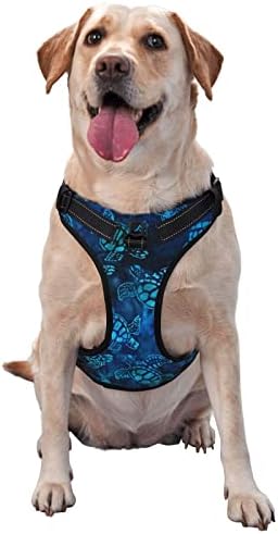 Arnês de cachorro aquarela azul marinheiro marinho animal de estimação ajustável ao ar livre aproveita o meio