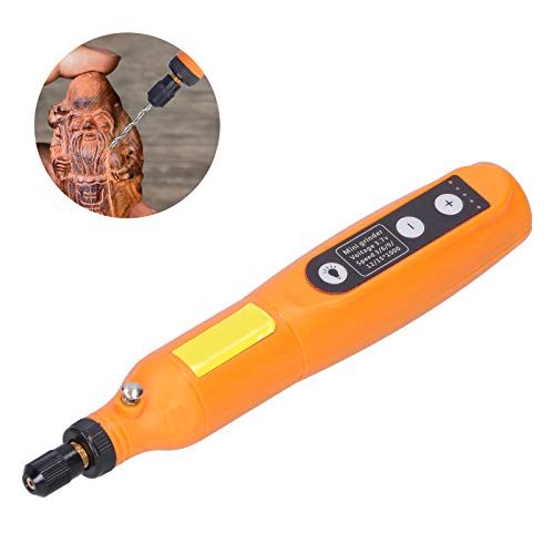 26pcs Kit de ferramentas de gravura recarregável Pen suprimentos industriais de 5 engrenagens Pressão de regulação