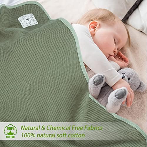 Cobertor de bebê Homritar para meninos ou meninas 3D cobertor fuzzy e algodão manto de bebê verde