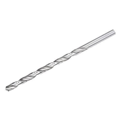 Uxcell 6mm Twist Bits, bit de broca extra longa de aço de alta velocidade de aço de alta velocidade de alumínio plástico de madeira de alumínio de madeira de alumínio