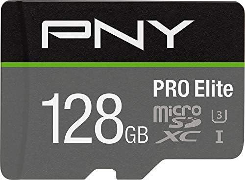 PNY 128GB Pro Elite Classe 10 U3 V30 MicrosDXC Flash Memory Card - 100MB/S, Classe 10, U3, V30, A2, 4K UHD, Full HD, UHS -I,