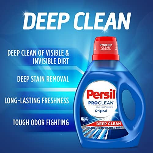 Persil Proclean líquido detergente, original, 100 onças fluidas, 64 cargas