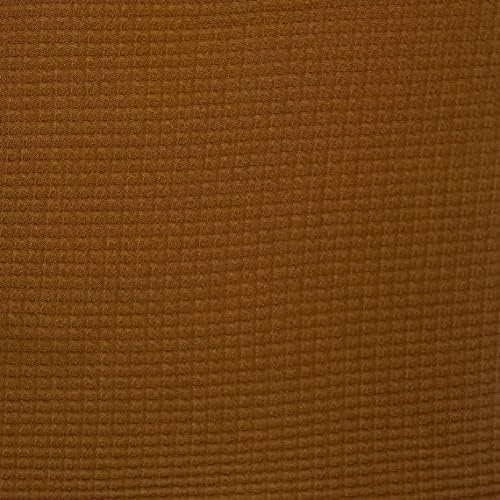 Pincel de waffle sólido Poly Rayon Spandex Knit Fabric, Dijon)