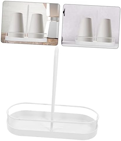 Escritório de tampa e banheiro de tampa heimp para suporte de papel rack de rack de leite branco completop copo Organizer Organizer
