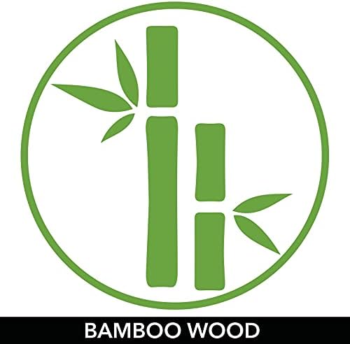 MDESIGN Wooden Bamboo Drawer Organizer - Bandeja de caixa de armazenamento empilhável de 9 para gavetas/armários de cozinha -