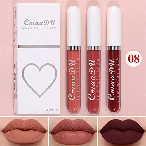 Zitiany Lip Shiner Hidrating Ladies Gloss Lip Lip Lip Sexy Beauty 3pc Lipstick Makeup Lipstick Conjuntos de maquiagem