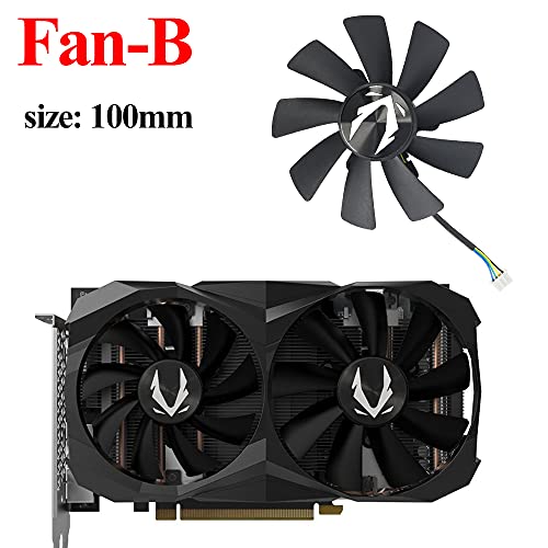 INROBERT Video Card Fan Substituição Cooler para ZOTAC Gaming RTX 2060 Cartão gráfico ZT-T20600K-10M