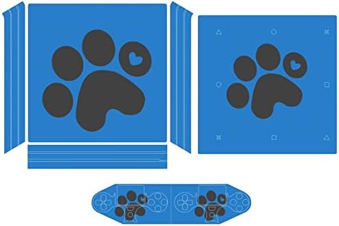 Pata de cachorro impressões de adesivo de pvc adesivo de protetor de pele para ps4 pro/ps4 slim controlador