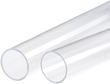Tubo de acrílico de meccanidade acrílico rígido tubo redondo limpo 1/2 id 5/8 od 3,3 pés de alto impacto para iluminação, modelos,