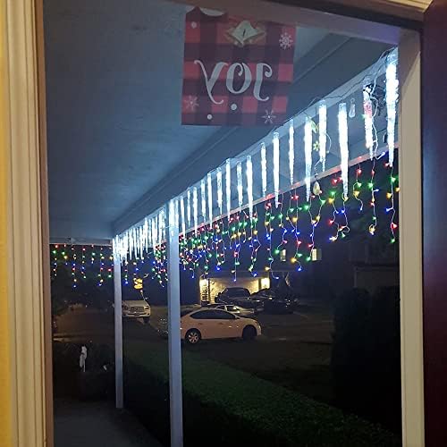 YASENN Bluetooth App Luzes Icicle Led Christmas String Light Icelle Style 300 LED de 30 pés Fairy Lights 60 Gotas de iClicle