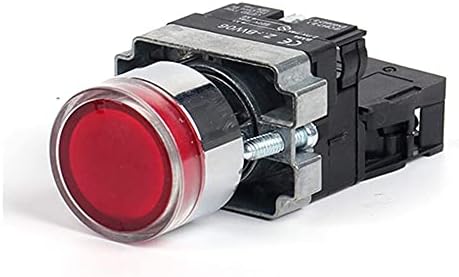 Daseb 22mm Momentary XB2-BW3361 Push botão redondo interruptor com LED/luz de neon 1NO 24V/AC220V/AC380V