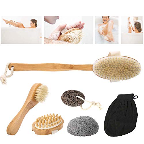 Escovas do corpo do banho, escova de escova corporal Pedra de lavadora de pele de massagem Cellulite Remove com