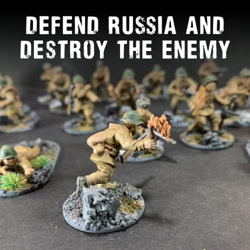 Wargames entregou Miniaturas de ação parafuso - Ação do Bolt Ação Conjunto de partidas do Exército Soviético. Modelos miniaturos