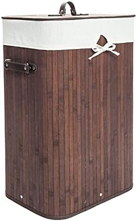 Cesta de cesta dobrável de bambu de treliça única Cesta de cesta de cestas de cesto de banheiro decoração de quarto de quarto