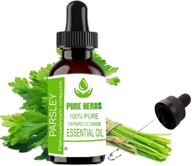 Pure Herbs Parsley Pure & Natural Therapeautic Grade Essential Oil com conta -gotas 50ml