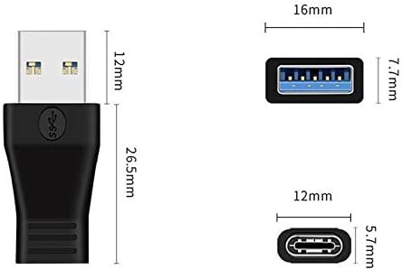 Lysee Plug & Connectores-5pcs/lote USB masculino para fêmea tipo C 3.1 Alta velocidade USB-C fêmea para USB Adaptador masculino-C