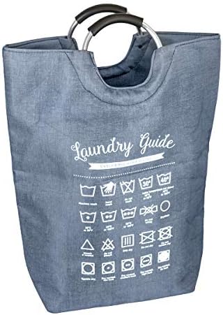Conjunto de 2 bolsa de lavanderia gigante cinza/cesto 24 x 24 mantém até uma carga de roupa por bolsa - fica de