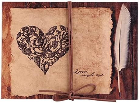 ZHAOLEI 34 Páginas Álbum de fotos de artesanato diy Vintage Style Heart Series Handmade Foto Album Scrapbook Lover Travel Wedding Memory