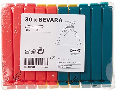 Ikea bevara saco de vedação clipes 30 pacote