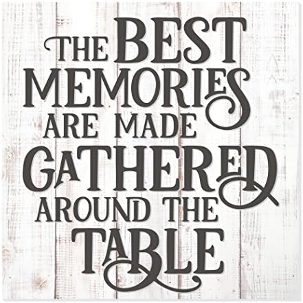 As melhores lembranças são feitas coletadas na mesa Rustic Wood Wall Sign 12x12