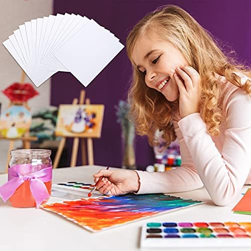 60 folhas Pacote de papel de prensa aquática branca para a aquarela para infantil artista de desenho aquarela infantil