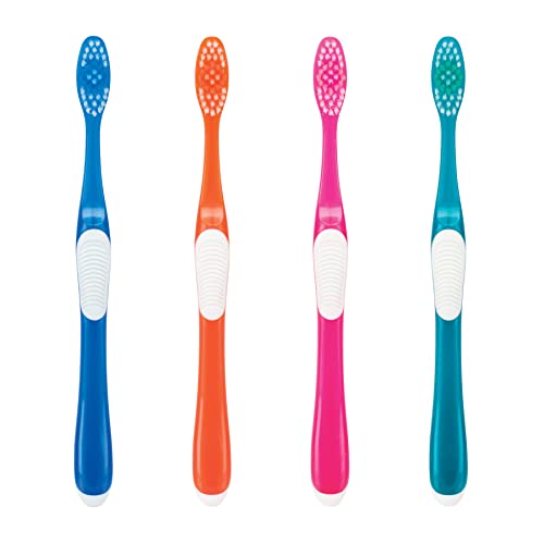 SmileGoods A392 escova de dentes, 39 tuft, cerdas macias, 72 escovas de dentes premium embaladas individualmente, cores