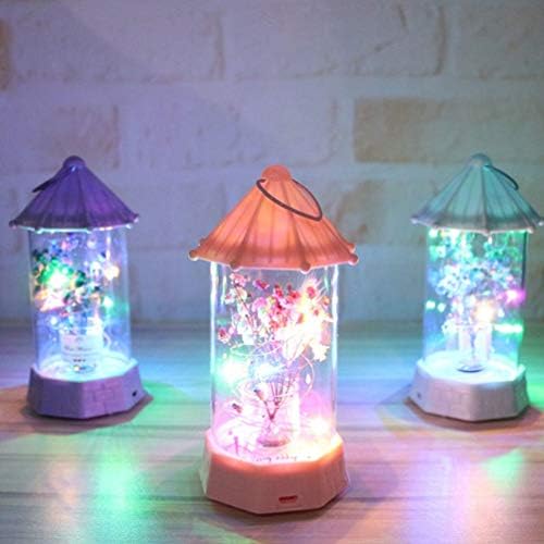 Abofan Night Light Musical Table Lamp Flor Nightlight Portátil para meninas Toys Birthday Presente da sala Decoração do quarto sem bateria