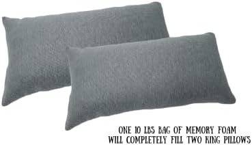 Toque do sono - espuma de memória ralada, feita nos EUA, 10 libras, recarga de feijão, recheio para sofá, enchimento para cadeira e travesseiro, recheio para almofadas.