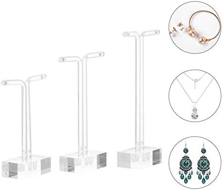 Jóias de cabilock Stand 3pcs acrílico jóias árvores Brincador de brechas pendurado jóias Organizador de cabide
