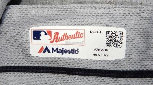 Detroit Tigers Ed Hodge 78 Game usou Grey Jersey 48 917 - Jerseys MLB usada para jogo MLB
