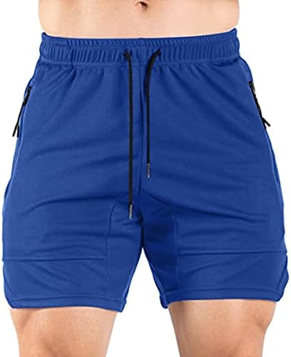 Mens de zddo, shorts, shorts de exercícios para homens, shorts 2 em 1 com bolsos com zíper, shorts de ginástica de 5 polegadas
