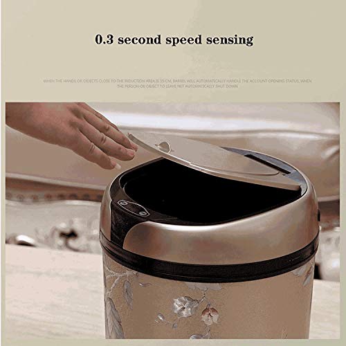 CZDYUF 6L 8L 12L Tipo indutivo Lixo pode sensor inteligente de cozinha automática e lixo do vaso sanitário lixo aço inoxidável