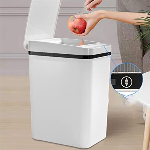 ZSEDP Indução inteligente lixo de flip automático pode ser vaso sanitário de casa estreita anel de pressão de lixo de lixo de lixo