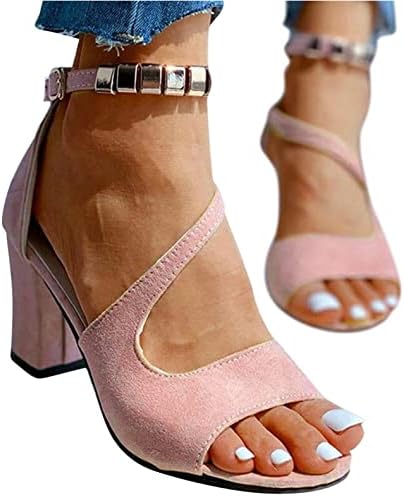 AAYOMET SANDALS MULHERES CLASSE VERMELHO DE VERÃO, SANDALS FEMANAS SANDALS REAGEM ABILHO ANCIO