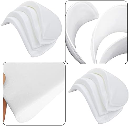 4 pares ombreiras almofadas cobertas de costura coberto de costura macia para se costura de espuma Raglan ombro-ombro