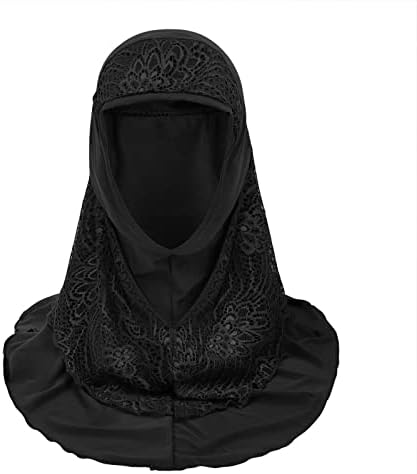 Mulheres macias de uma peça Hijab Long Long Muçulmano Turbano Islâmico Full Cabeça Lenço