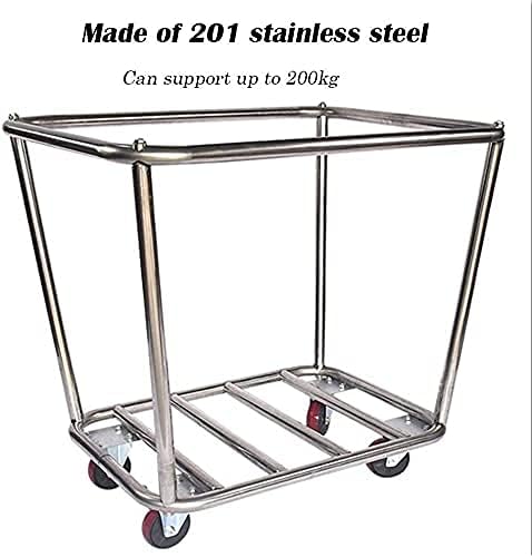 Omoons Movable Trolleys Removable Sacos com cesta de lavanderia Loundador de lavanderia