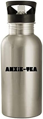 Presentes Knick Knack Ansie -Tea - 20 onças de aço inoxidável garrafa de água ao ar livre, branco