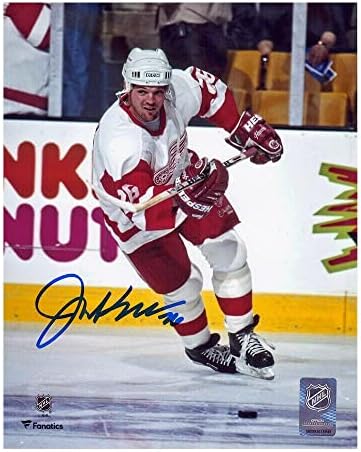 Joe Kocur assinou Detroit Red Wings 8x10 Foto - 70334 - fotos autografadas da NHL