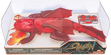 Dragão de Controle Remoto HEXBUG - Toy recarregável para crianças - Figura ajustável de dinossauros robóticos - As cores