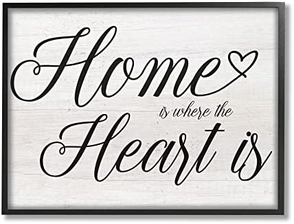 Stuell Industries Heart & Home Fancy Script Frase Typography, Design by Lil 'Rue