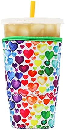 Brew Buddy Iced Coffee Isolles Sleeve - Isolador SOK SOK para bebidas frias, meia de xícara de neoprene - Compatível para a Starbucks,