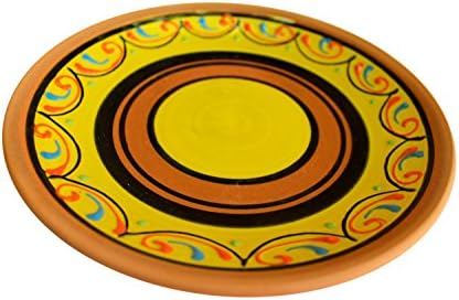 Cactus Canyon Ceramics Salada Espanos Terracota de 5 peças Conjunto de placas, multicolor