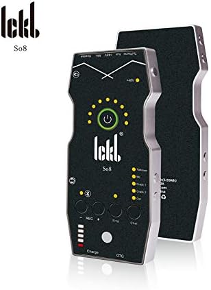 ICKB SO8 5ª placa de som para gravação ao vivo móvel Mobile Multifuncional Cartão de som digital portátil Bluetooth Acompapa