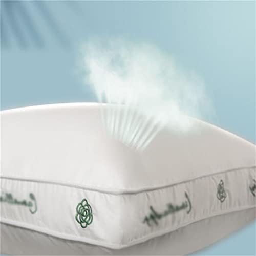O travesseiro bordado com algodão ZSEDP ajuda a dormir. Um par de travesseiros domésticos é confortável e macio