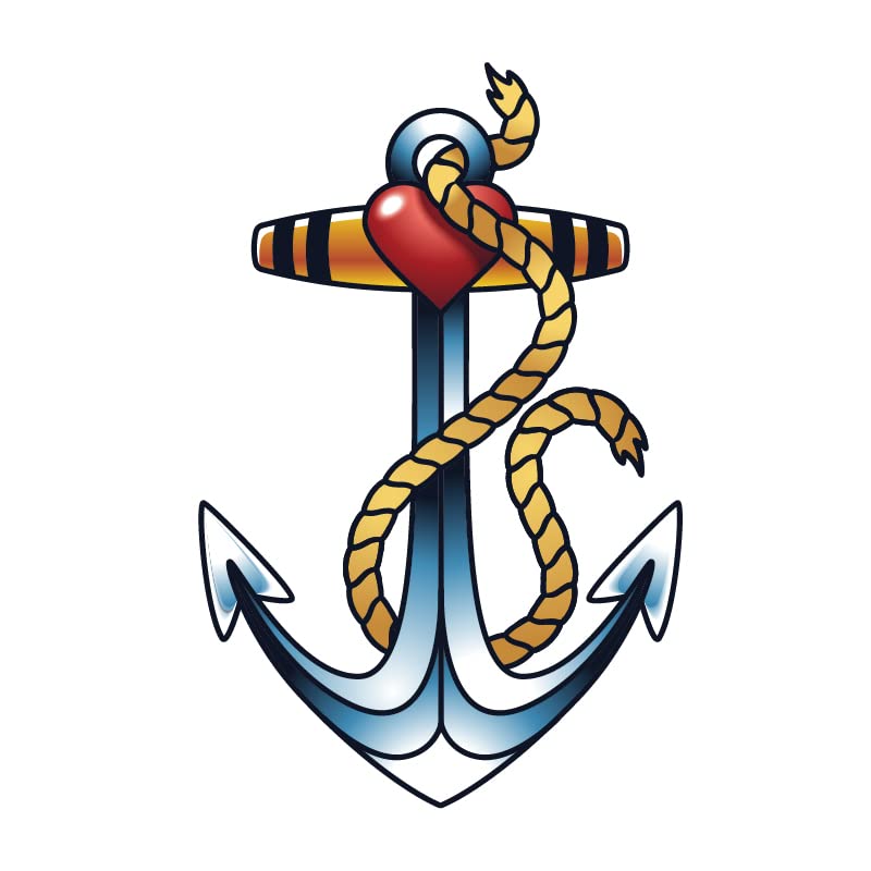 Esquecimento de tatuagem temporária de navio de ancoragem do Sanerlian Flores de Lighthouse Flores de Farol Snake